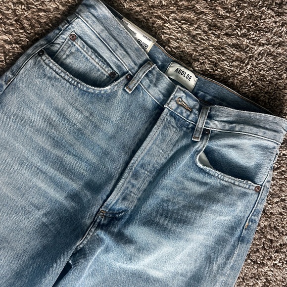 Agolde Sky Blue Flare Jeans - Picture 2 of 5